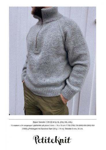 PetiteKnit Zipper Sweater Man 