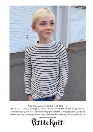 PetiteKnit Friday Sweater Junior (papirutgave)